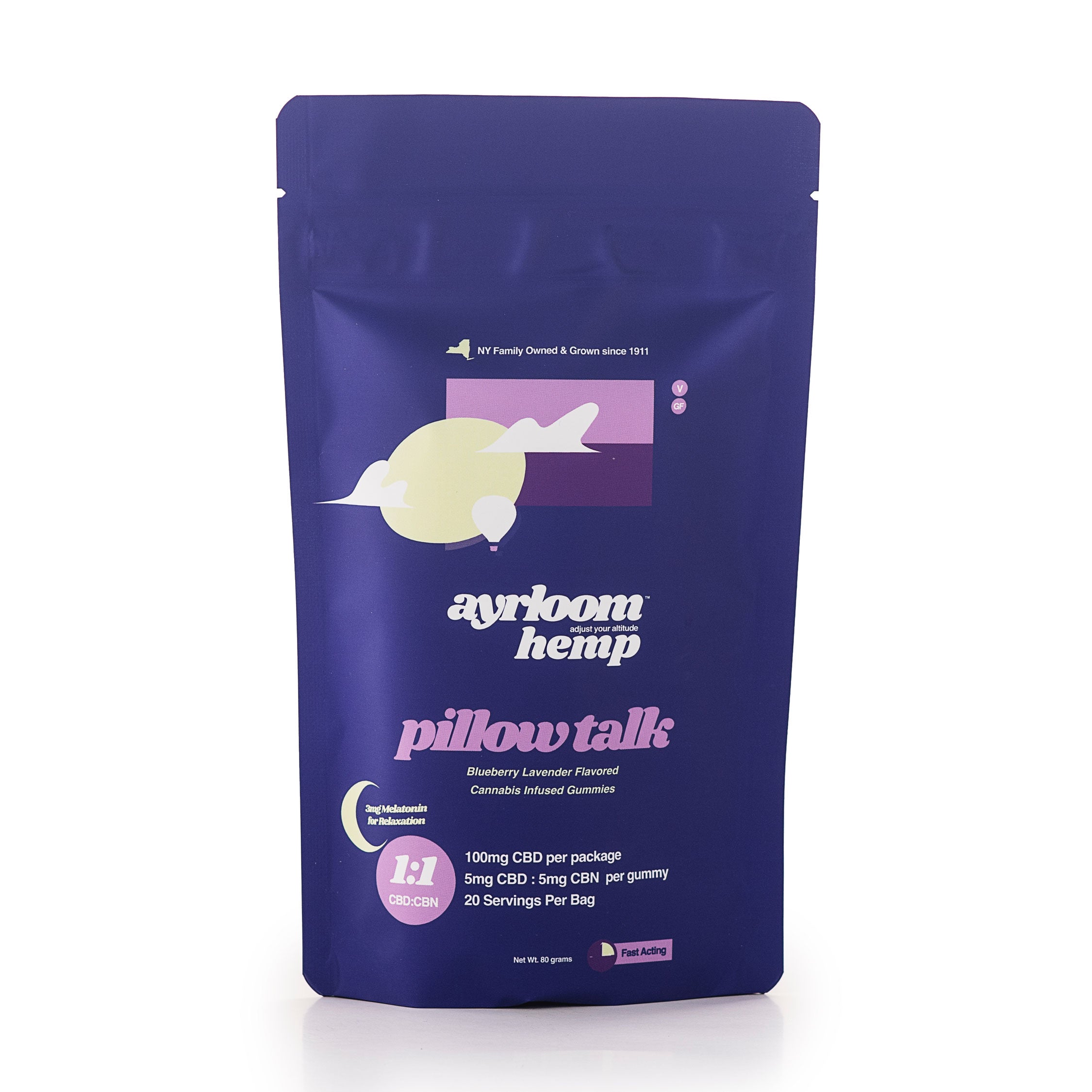 Pillow Talk - Fast Acting CBD:CBN Infused Gummies | Beak & Skiff 