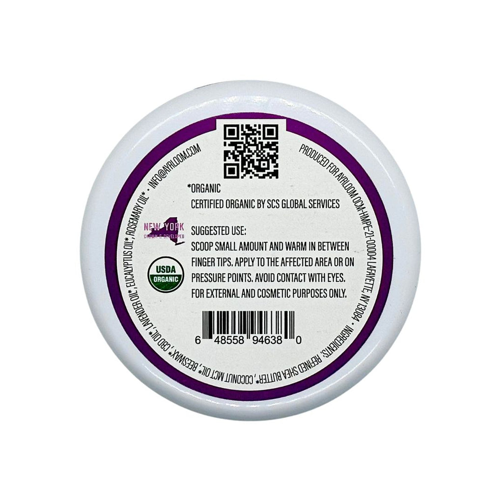 Organic CBD Balm 2500mg - Lavender, Rosemary and Eucalyptus "Restore"