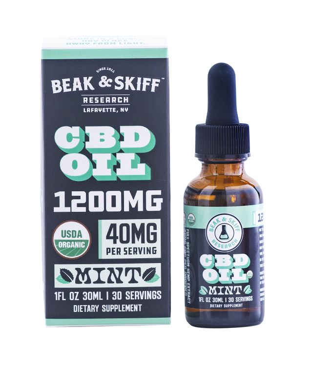 Beak & Skiff Research 1,200mg Organic Mint CBD Oil